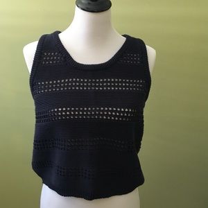 Philosophy navy knit vest